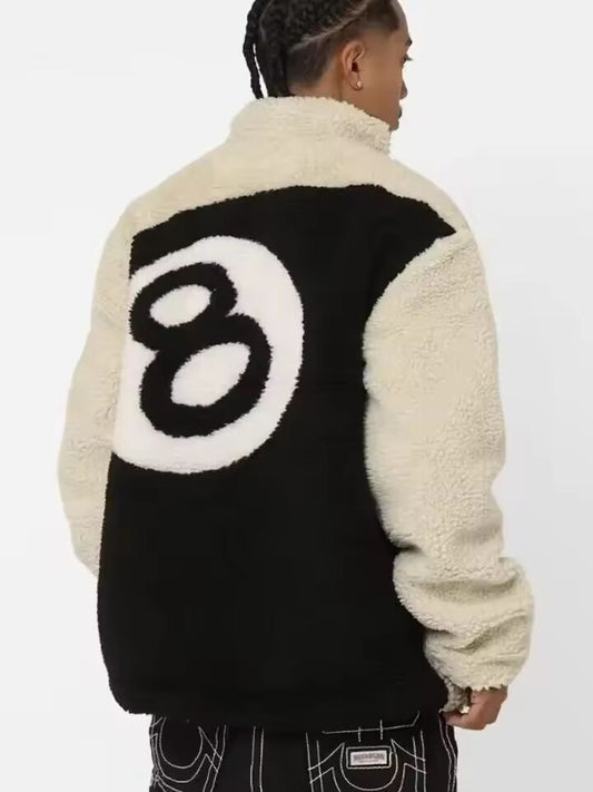 Hip Hop Letter Embroidery Oversized Zipper Clothes Fashion Streetwear Winter Reversible Jackets Mens Womens Casual Cotton Coats